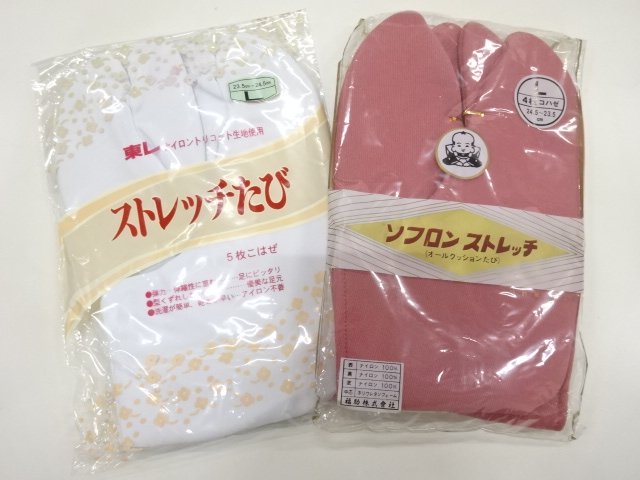 未使用品　足袋2足セット(23.5～24.5センチ)